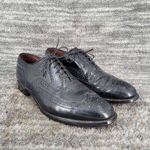 Allen Edmonds McAllister Wingtip Oxford‎ Dress Shoes Black Leather Mens 9 D